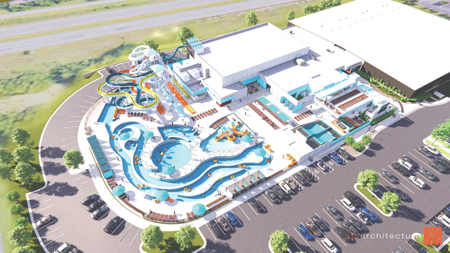 Blue Springs Breaks Ground On New Blue Surf Bay Waterpark   BSAC Aerial22 