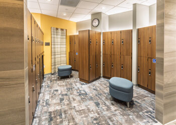 Renovated locker rooms